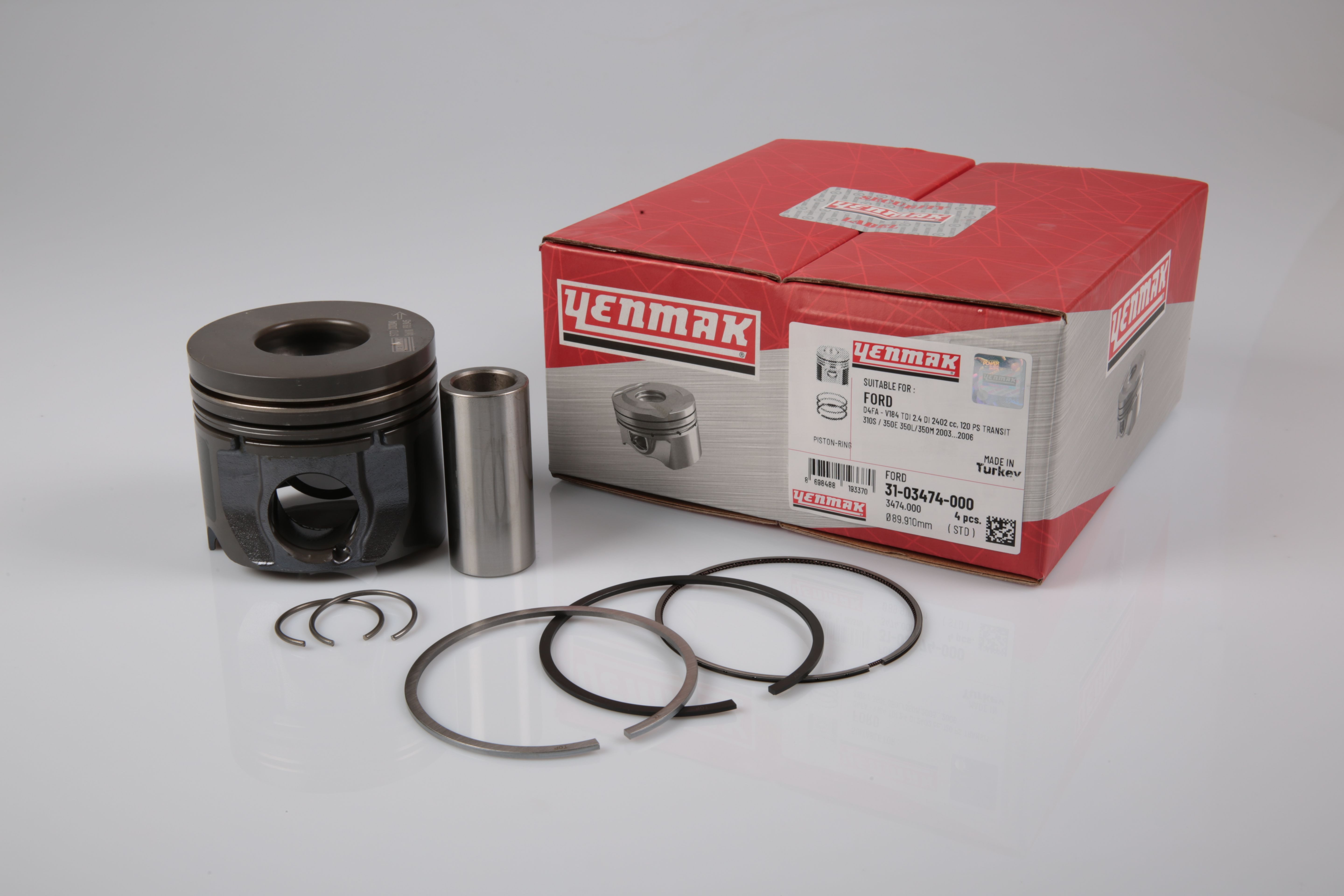 PISTON SEGMAN 89.91 TRANSIT V.184 V.347 2.4 03>