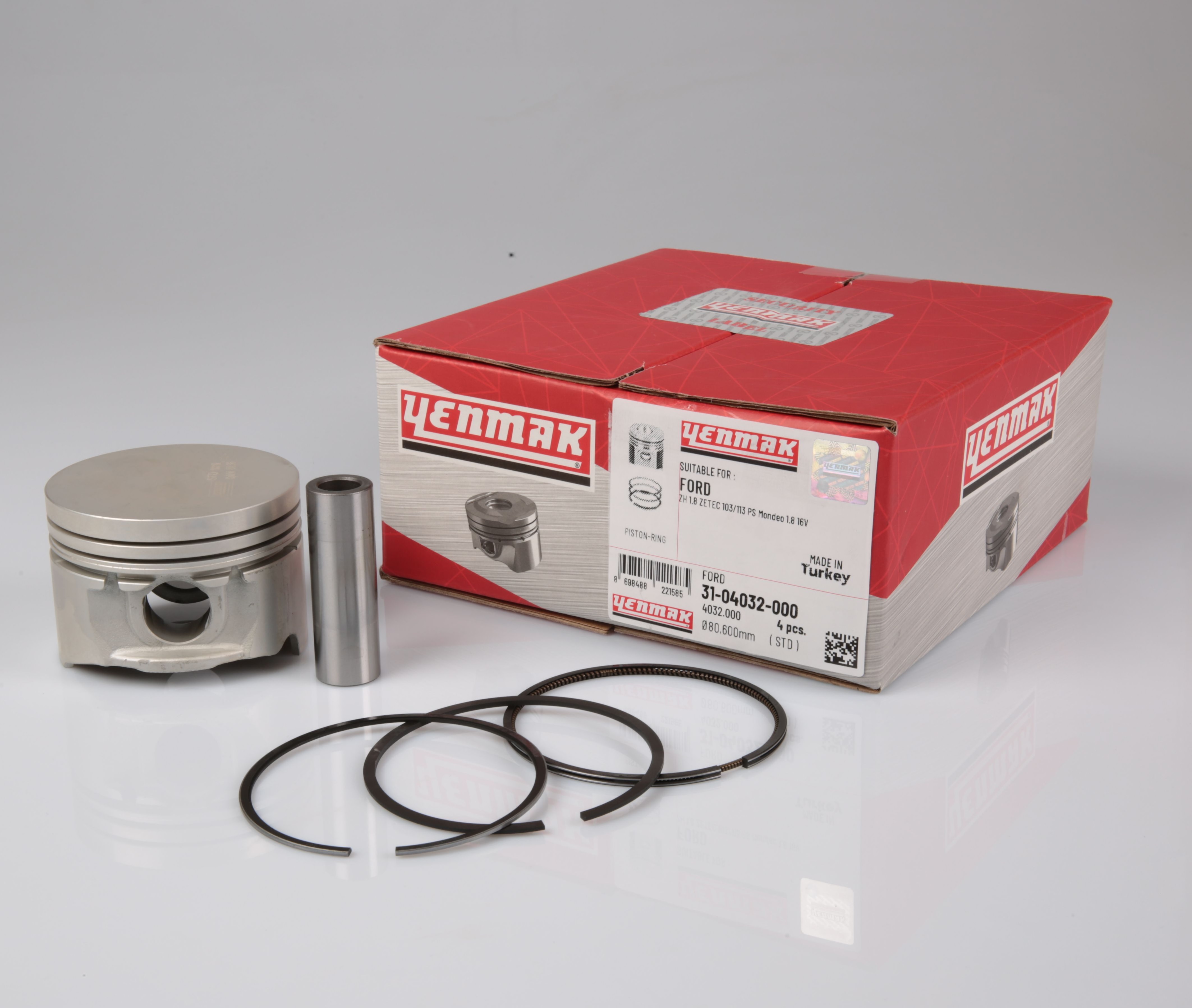 PISTON SEGMAN 80.60  ESCORT 1.8 ZETEC 96>99