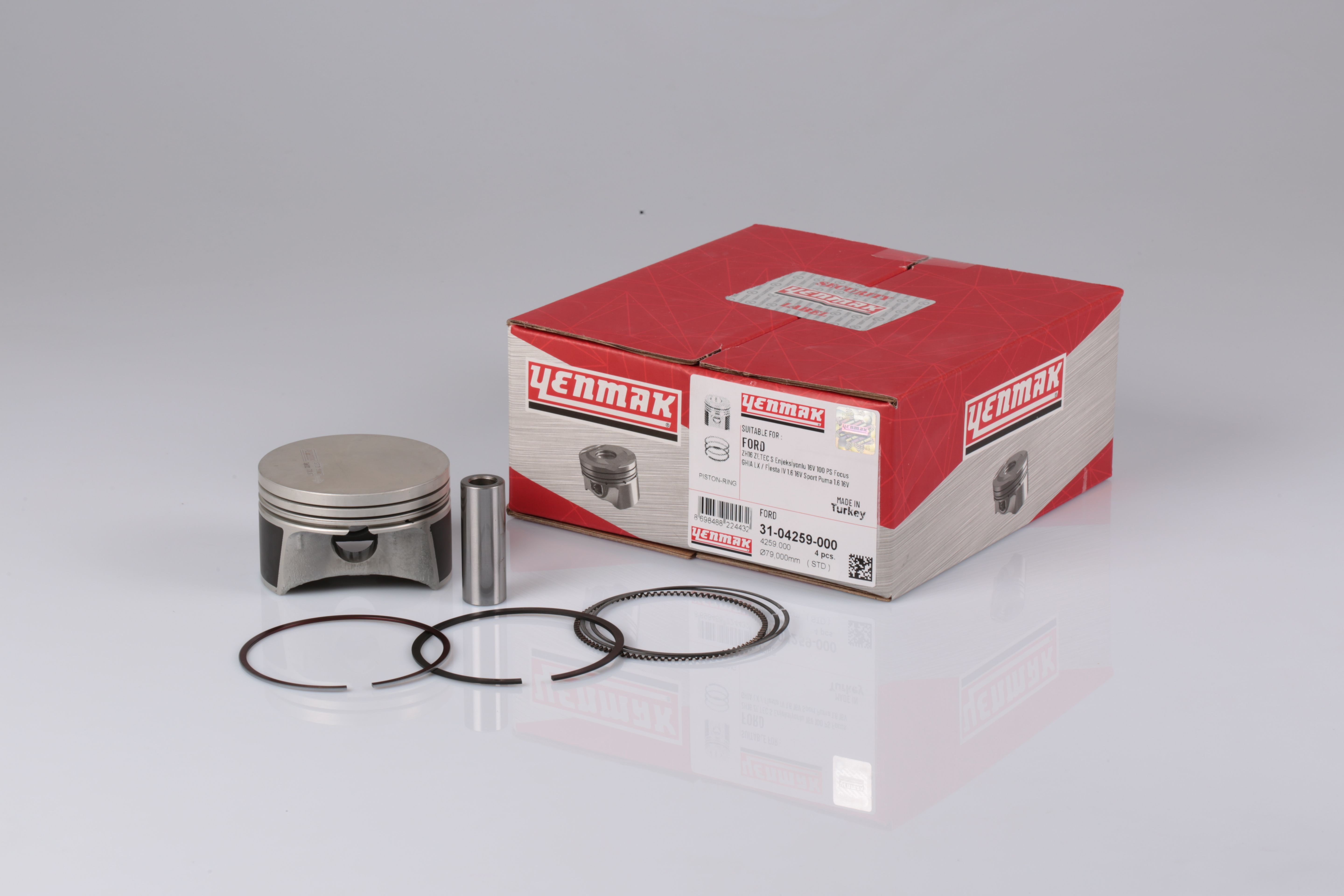 PISTON SEGMAN 79.00 FOCUS 1.6 ZETEC 98>04