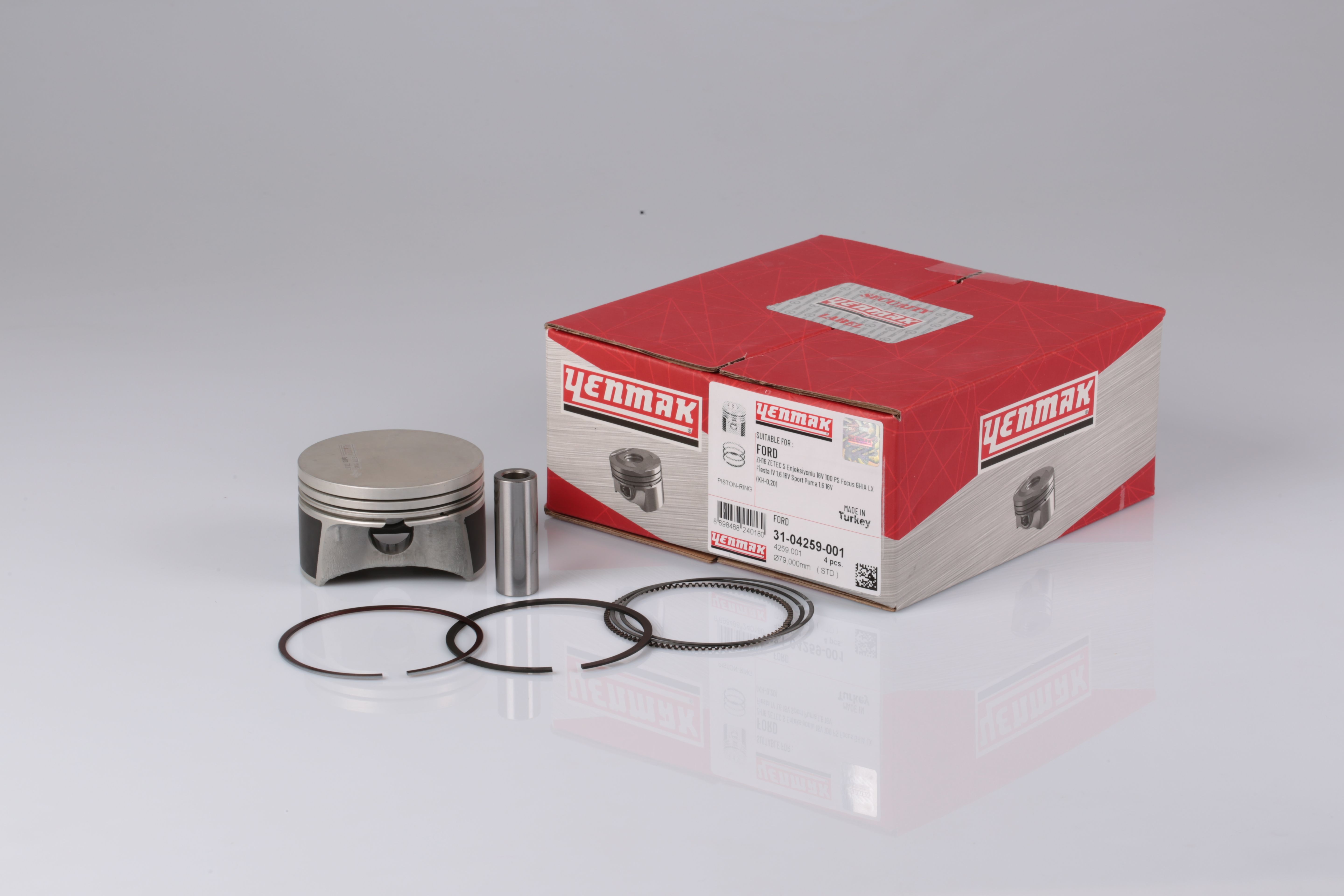 PISTON SEGMAN FARKLI 79.00 FOCUS 1.6 ZETEC 98>04